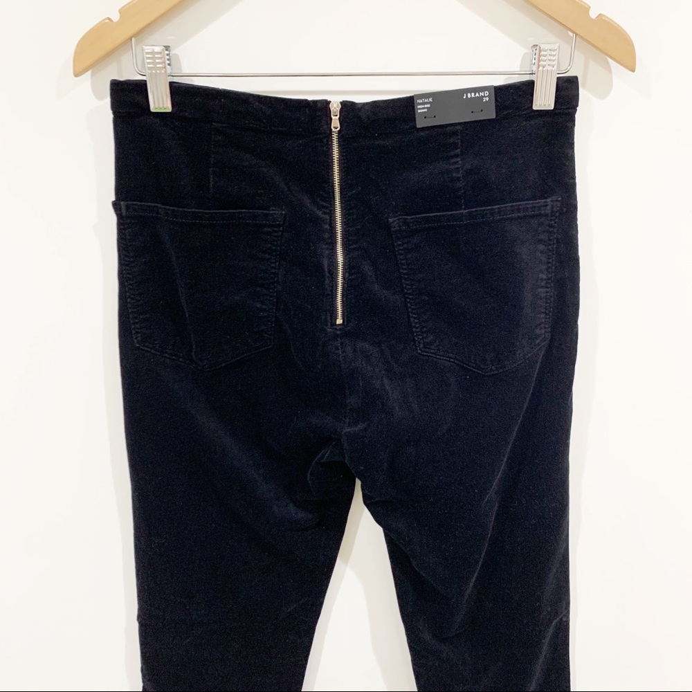 J Brand Natalie High Rise skinny crop black velvet - Picture 6 of 8